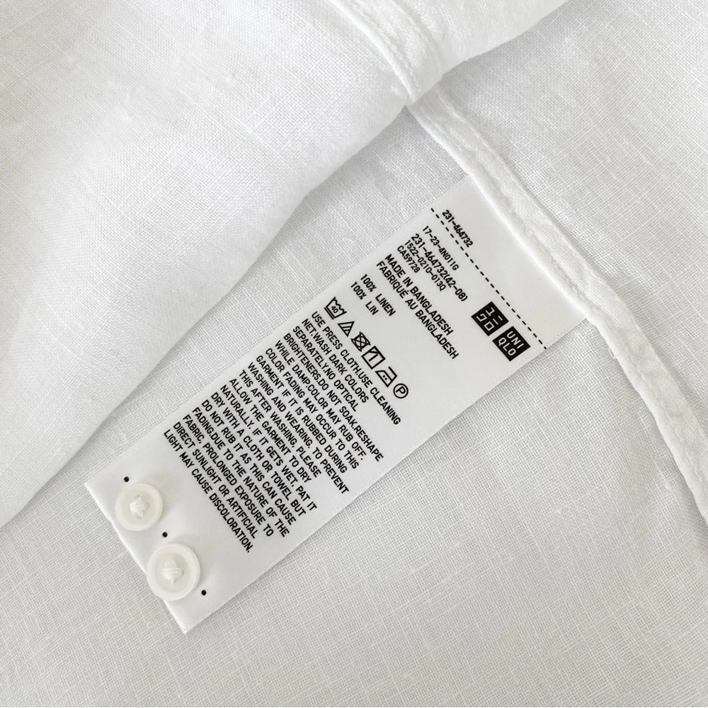 Uniqlo 100% Linen Classic Button-Up Shirt - Picture 6 of 10